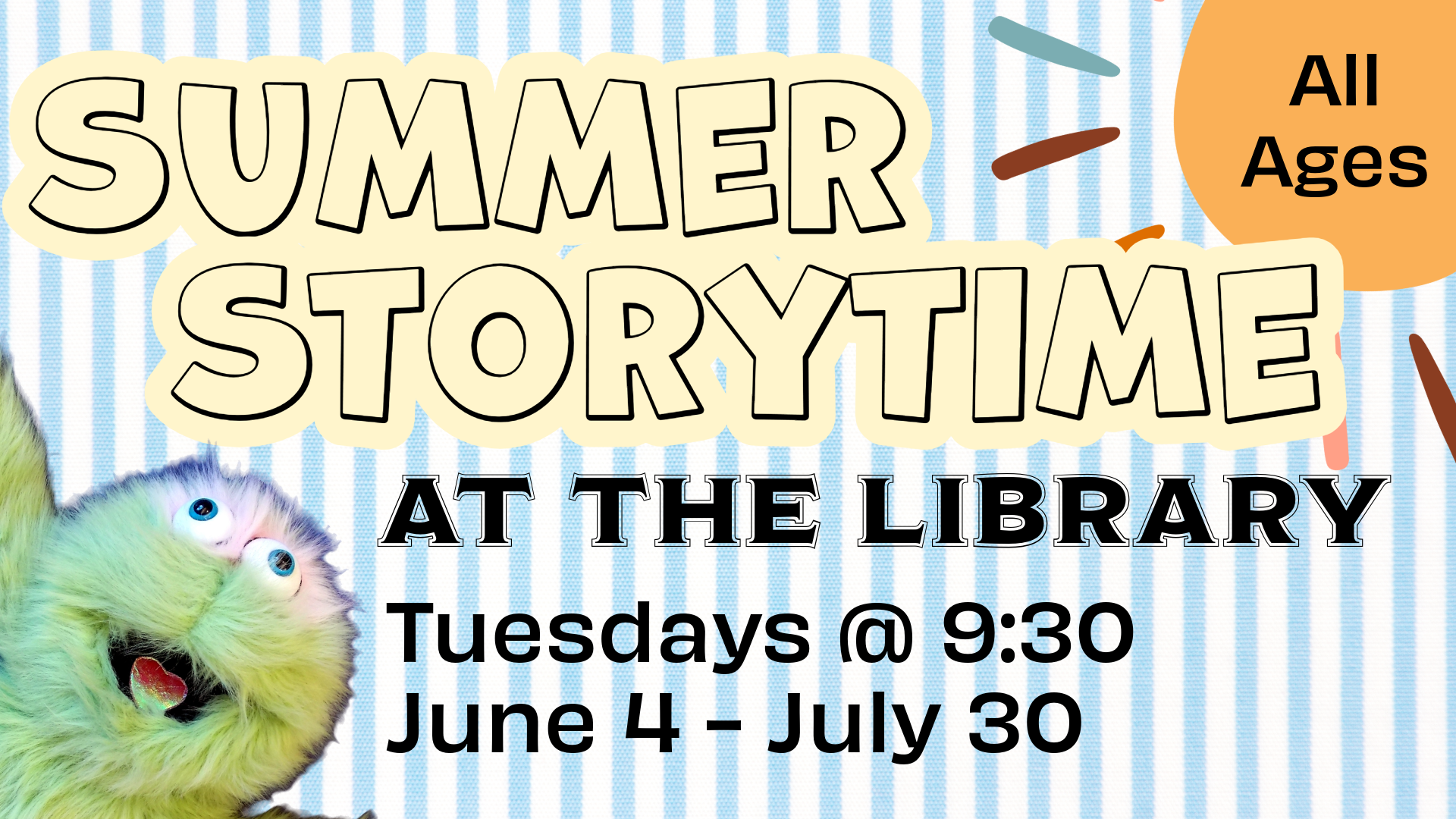 2024 Summer Storytime at the Library