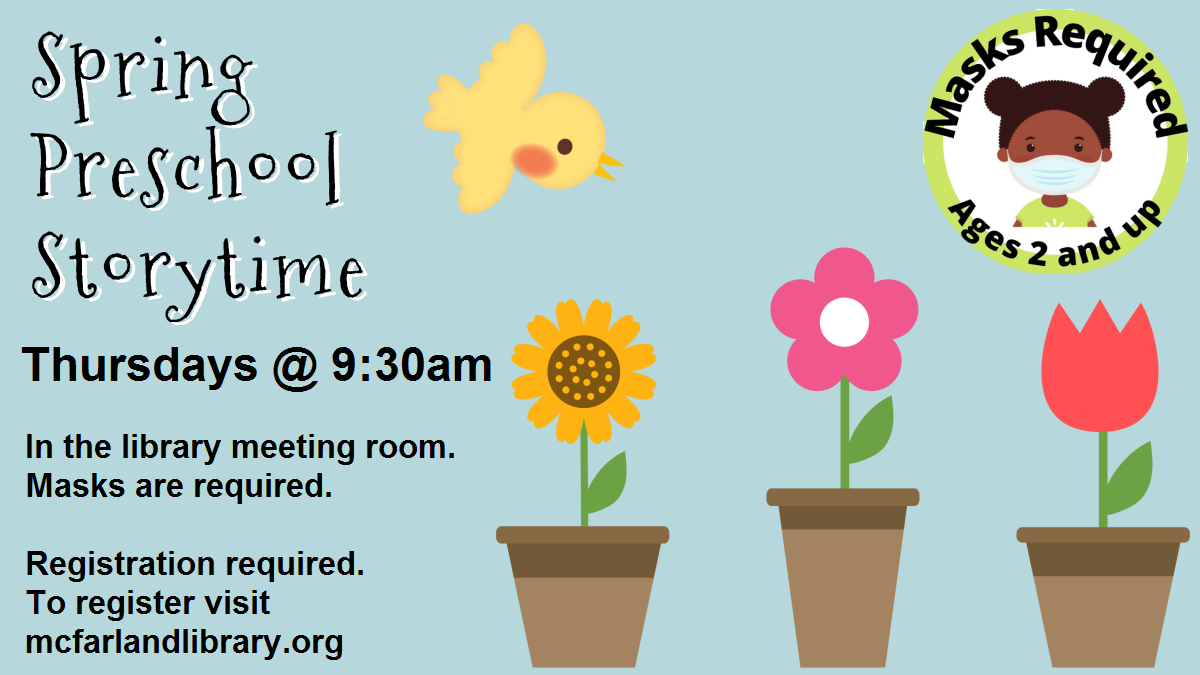 Spring Preschool Storytime